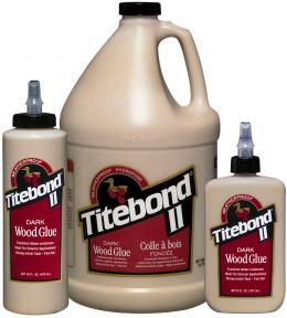 Tamsūs  (Rudi) Medienos Klijai “Titebond II Dark Wood Glue”